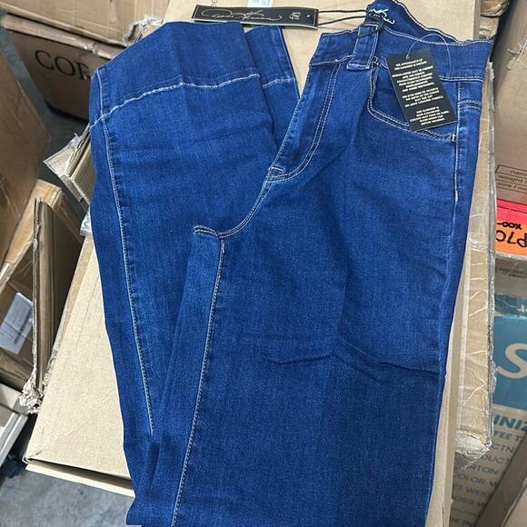 DG2 by Diane Gilman New Classic Stretch Denim Trouser Plus Size Tall Jean 24WT - Picture 5 of 10